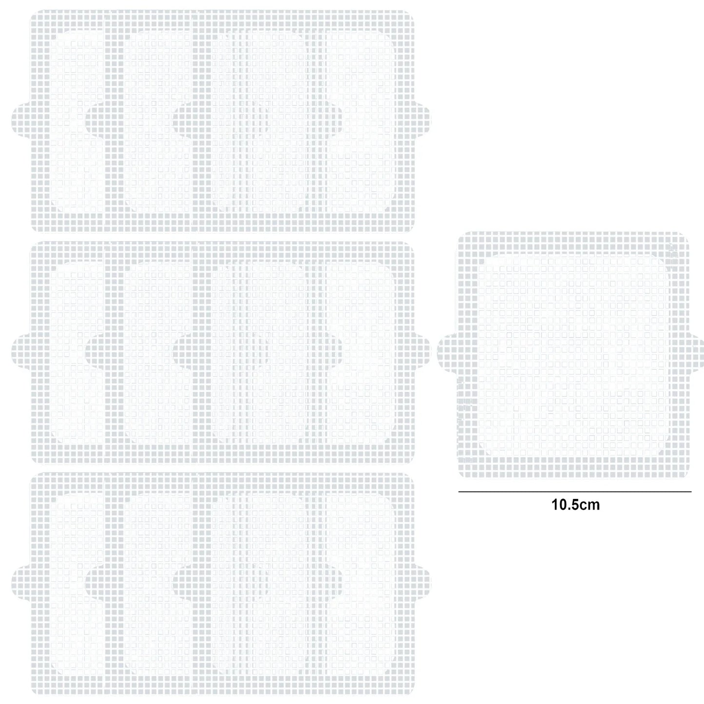 Rynx | Self-Adhesive Shower Drain Hair Catcher - Disposable Mesh Sink Strainer Filter - Cuttable Floor Drain Stickers for Bathroom (10/5m)