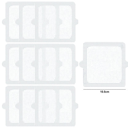 Rynx | Self-Adhesive Shower Drain Hair Catcher - Disposable Mesh Sink Strainer Filter - Cuttable Floor Drain Stickers for Bathroom (10/5m)