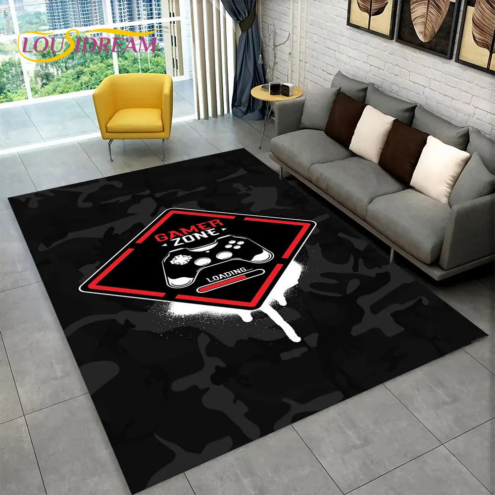 Rynx | Alex 3D Gamer Playmat Carpet - Large Non-Slip Carpet for Kids & Living Room