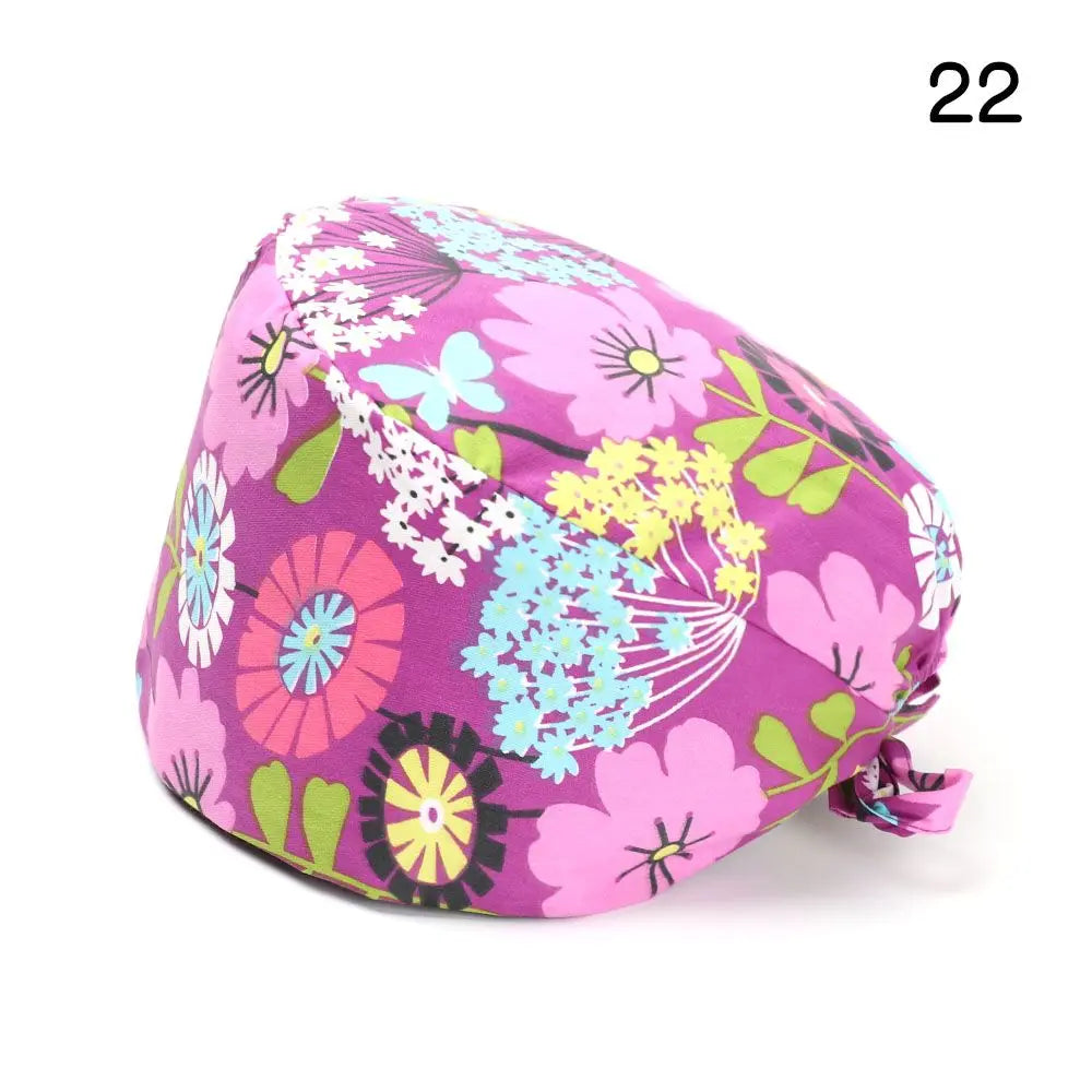 Rynx | Adjustable surgical cap with ponytail holder and buttons