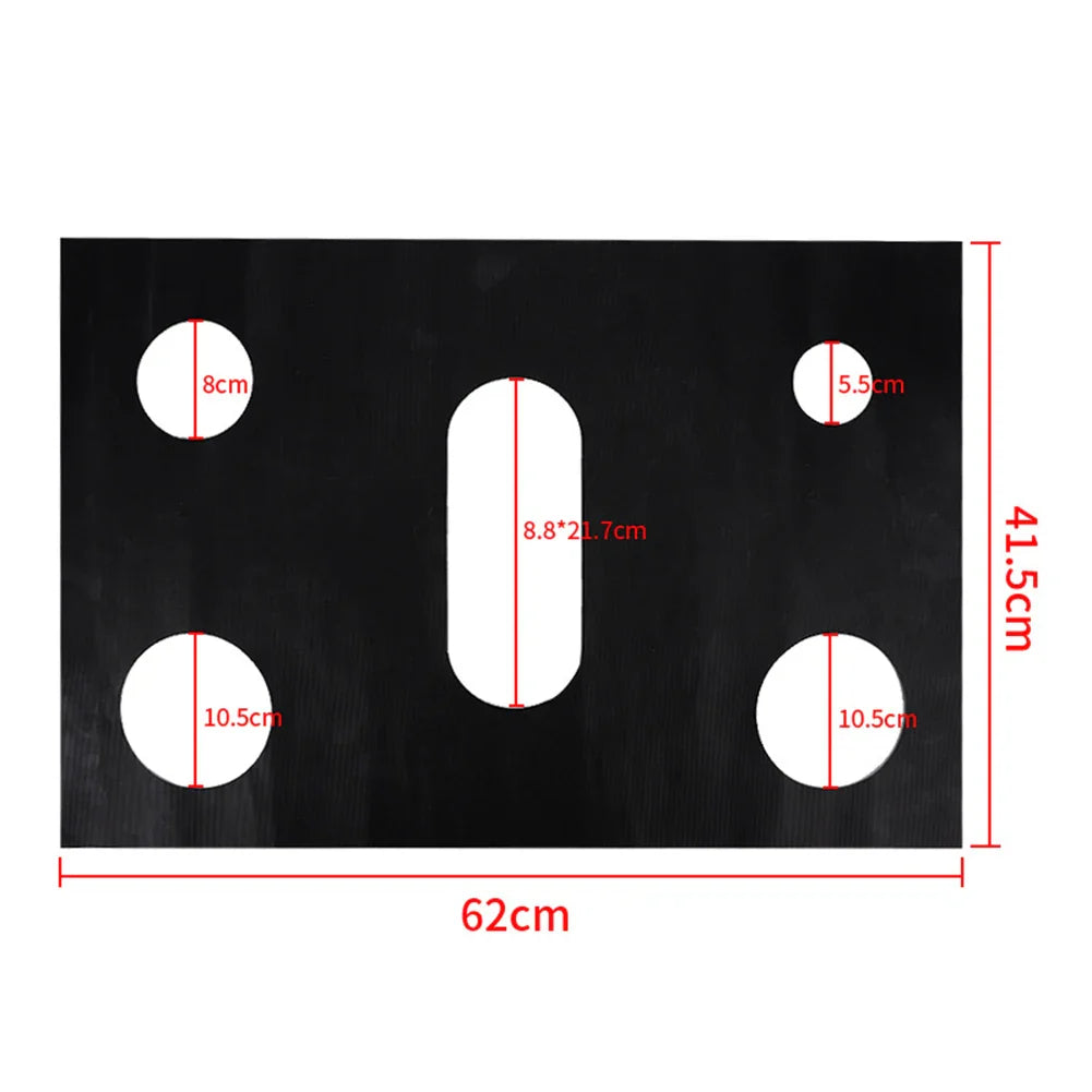 Rynx | 1 Set Gas Stove Pad and Protective Cover - 5-Hole Kitchen Cleaning and Anti-Dirty Non-Stick Reusable Stovetop Protector Pads