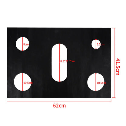 Rynx | 1 Set Gas Stove Pad and Protective Cover - 5-Hole Kitchen Cleaning and Anti-Dirty Non-Stick Reusable Stovetop Protector Pads
