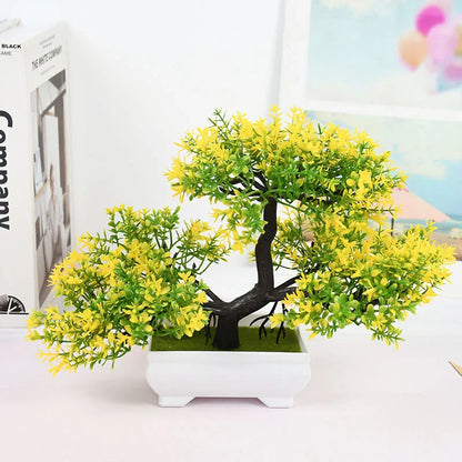 Rynx Artificial Plants Bonsai Small Tree Pot Fake Plant Flowers Potted Plants Ornaments For Home Room Table Decoration Hotel Garden Decor