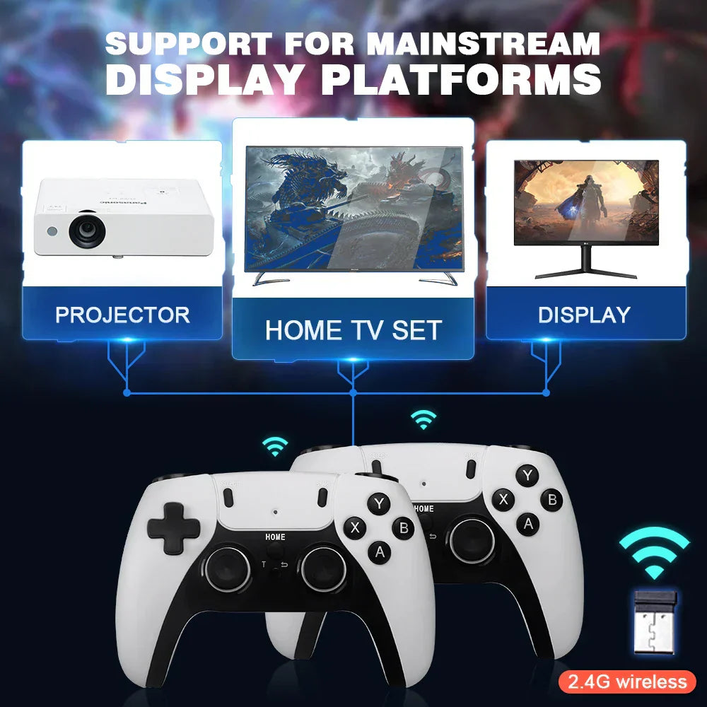 RYNX | Game Stick 4K Pro + 2 Ps5 Controllers