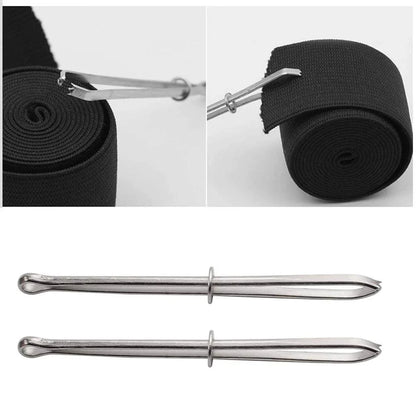 Rynx | Sewing Revolution: Premium Stainless Steel Bodkin Threader with Elastic Clips