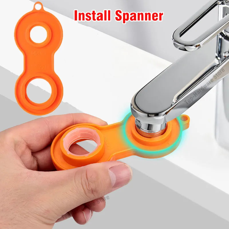 Rynx | 360 Twist: Metal Faucet Sprayer Head with Universal Rotation and Adaptor for Kitchen Tap Upgrade