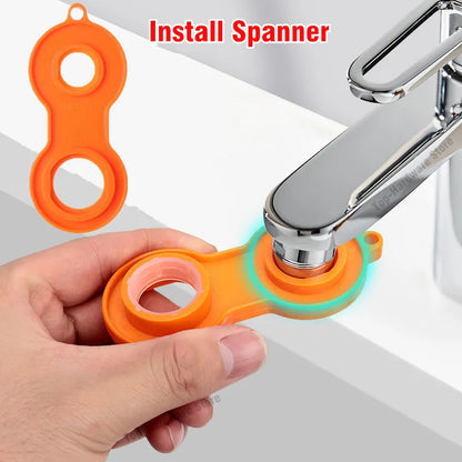 Rynx | 360 Twist: Metal Faucet Sprayer Head with Universal Rotation and Adaptor for Kitchen Tap Upgrade
