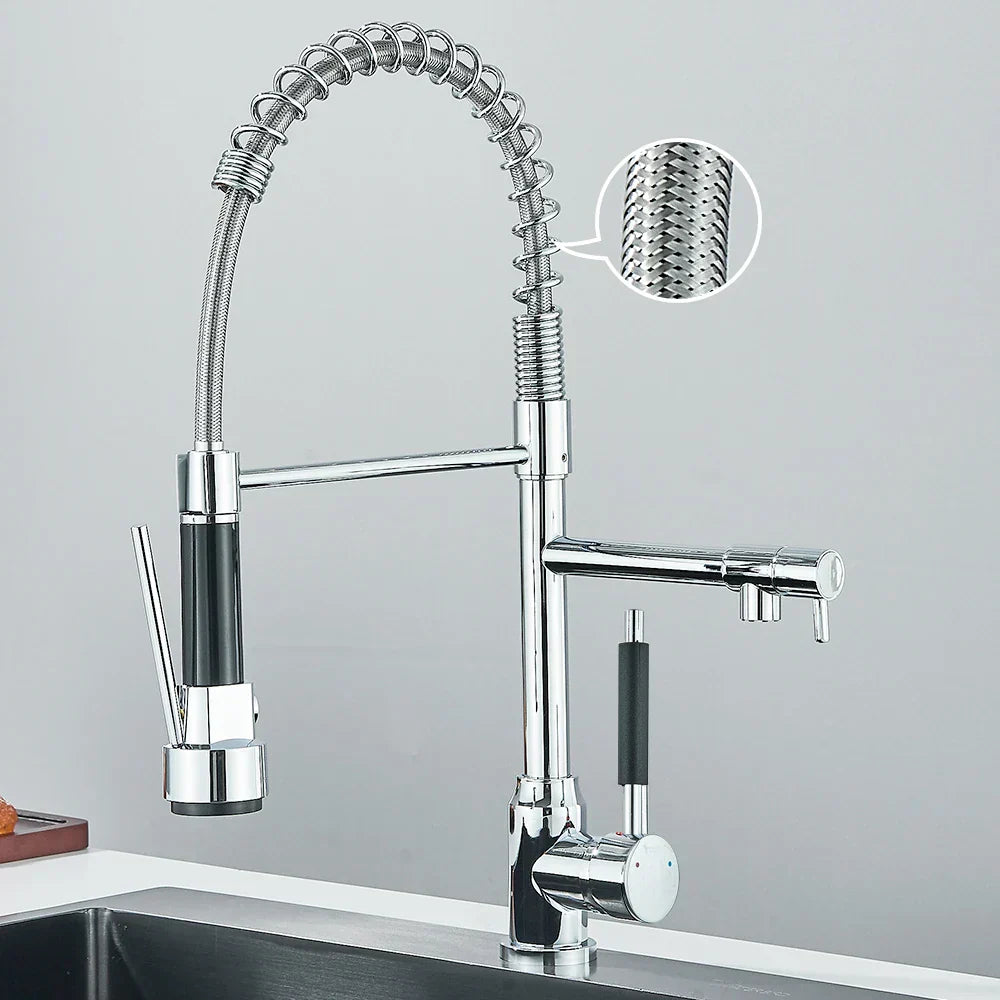 RYNX | Springflow – Kitchen Faucet With Double Outlet