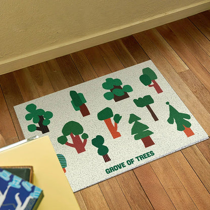 Rynx | Nordic PVC Welcome Doormat Cuttable Plant Mat Entrance Carpet Carpet Anti-Dust Floor Door Mat Aesthetic Home Decor 45x75cm