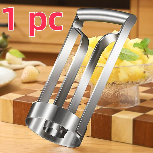 Rynx | Stainless Steel Pineapple Meat Remover and Core Peeler - Quick and Easy Pineapple Knife