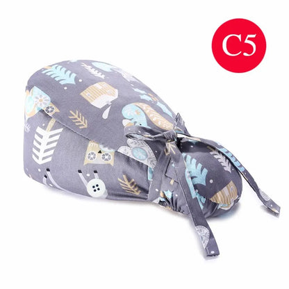 Rynx | Adjustable surgical cap with ponytail holder and buttons