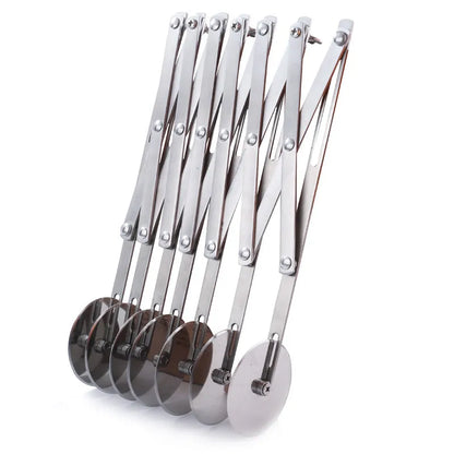 Rynx | 3/5/7 Wheel Cutter Dough Divider - Stainless Steel Dough Knife with Flexible Roller Blade - Pizza and Pastry Peeler - Baking Pan Tool