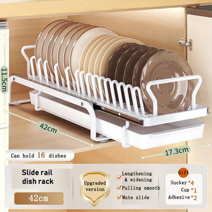 Rynx | Kitchen Cabinet Sliding Storage Dish Rack