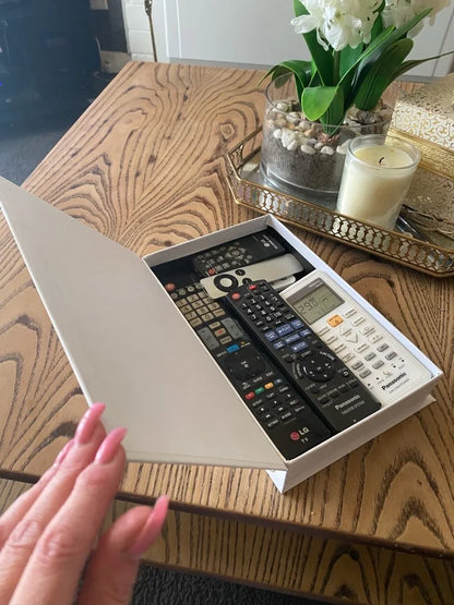 Rynx | Luxury Fake Books for Decor - Elegant Living Room Coffee Table Ornaments and Remote Control Storage Box