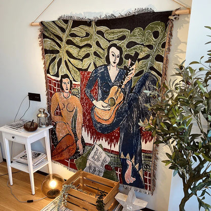 Rynx | Flower pattern wall tapestry blanket