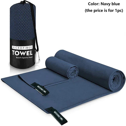 Rynx | Quick-Drying Sports Towel | Swimming Gym Fitness Camping Running Beach Towels | Blue Grey Green Orange