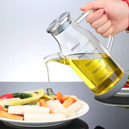 Rynx | Pure Glass Measuring Scale Oil Dispenser  Bottle