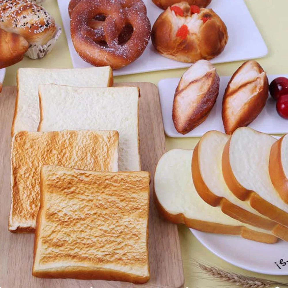 Rynx | Lifelike Toast Bread Dough Donut Model - Perfect Faux Food for Bakery Displays and Kitchen Aesthetics