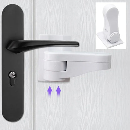 Rynx | Universal Child Safety Door Lever Lock | Rotation-Proof Adhesive Security Latch | Professional Baby Proofing Solution