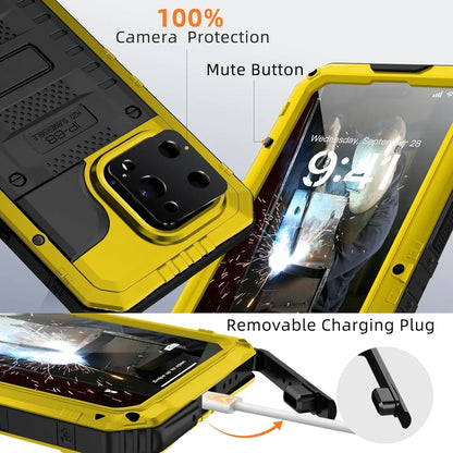 RYNX | Waterproof Rugged Metal Armor Case Shockproof Cover Screen Protector For Iphone 15 14 13 12 11 Pro Max Xs Xr Plus Se