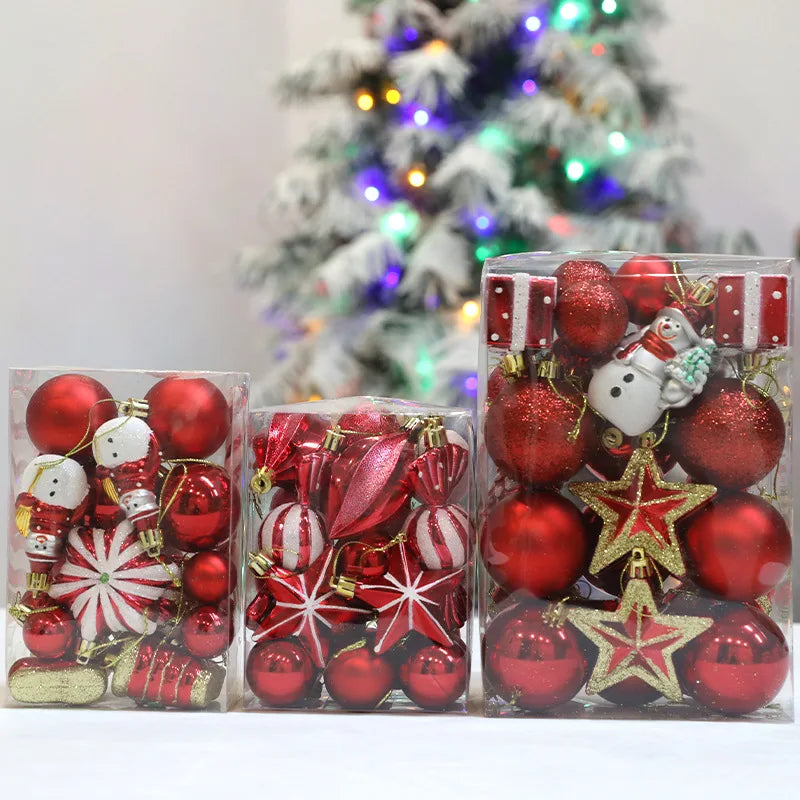Rynx Christmas Tree Ornaments Red Candy Cane Hanging Decoration Large Pendants Set Christmas Decorations For Home 2024 Natal Navidad New Year