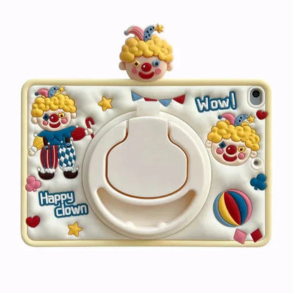 RYNX | Cartoon Gummy Ipad Kids Case With Stand – Shockproof, Drop-Resistant, Dustproof, Soft & Hard Shell For Ipad 10Th Gen, 9Th Gen, 8Th Gen, 7Th Gen, Mini, Air & Pro