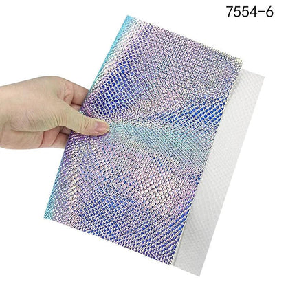 Rynx | Iridescent Python Scale Holographic PU Fabric - Unleash Your Creative Potential