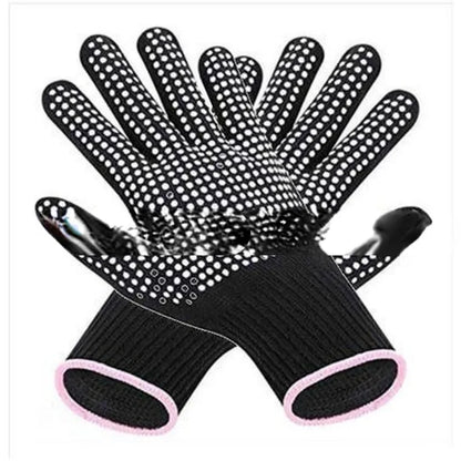 Rynx | New Double-Sided Hair Straightener Curling Tong: Heat-Resistant Hairdressing Finger Gloves - Salon Tools for Hair Styling