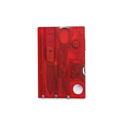 Rynx | Outdoor Camping Multifunctional Swiss Army Knife Card - Multi-Purpose Survival Tool with Lamp, Beauty Suit and Tool Card