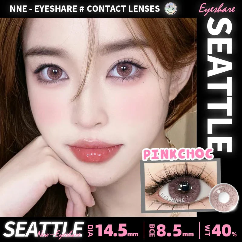 Rynx | 1 pair natural colored contact lenses pink contact purple gray eye colored lenses colored makeup soft beautiful pupil