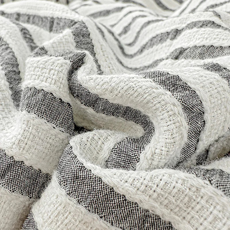 Rynx | Vertical Stripes Bedding Duvet Set Duvet Cover Sheet Set Pillowcases Bedding Set Queen/King Bed Comforters