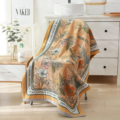 Rynx | botanical print blanket