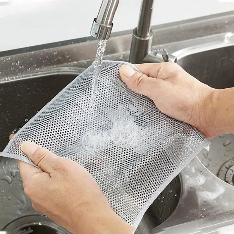 Rynx | Effortless Kitchen Cleaning with Reusable Steel Wire Cleaning Cloth - Say Goodbye to Stubborn Stains and Rust!
