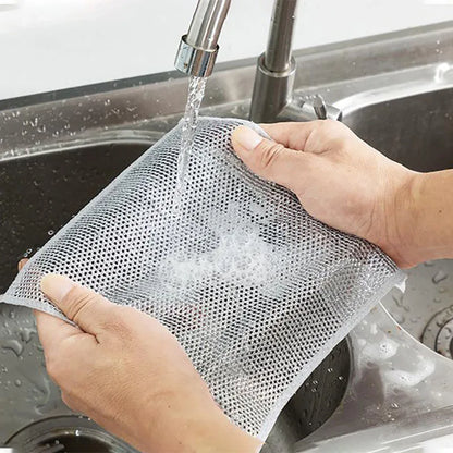 Rynx | Effortless Kitchen Cleaning with Reusable Steel Wire Cleaning Cloth - Say Goodbye to Stubborn Stains and Rust!