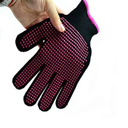 Rynx | New Double-Sided Hair Straightener Curling Tong: Heat-Resistant Hairdressing Finger Gloves - Salon Tools for Hair Styling