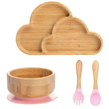 Rynx | Kids Dish Set with Suction Cup Bottom - EcoFeast