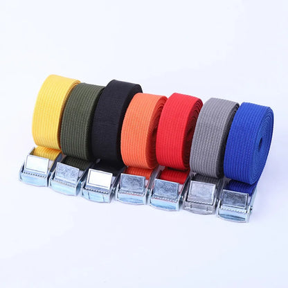 Rynx | 1M Lashing Strap with Buckle - Quick Release Nylon Cargo Tie Down, Adjustable Fastening Straps for Luggage and Bags, Fixing Tool