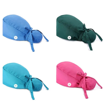 Rynx | Adjustable surgical cap with ponytail holder and buttons
