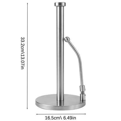 Rynx | Elegant kitchen roll holder made of stainless steel with dual mounting options