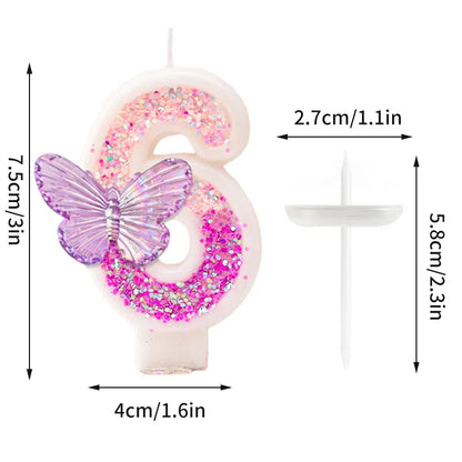 Rynx | Crown Number Candles for Birthdays – Digital 0-9 Cake Decoration with Ocean Starfish and Seashells Cake Topper for Anniversary and Special Days