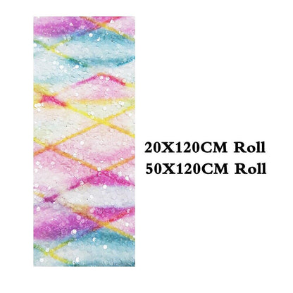 Rynx | Shiny diamond-shaped artificial leather craft roll - Ideal for stylish hair accessories and festive creations