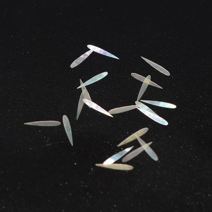 Rynx | Stunning natural abalone shell fish tail pieces for creative jewelry and instrument inlays