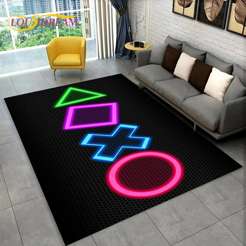 Rynx | Alex 3D Gamer Playmat Carpet - Large Non-Slip Carpet for Kids & Living Room