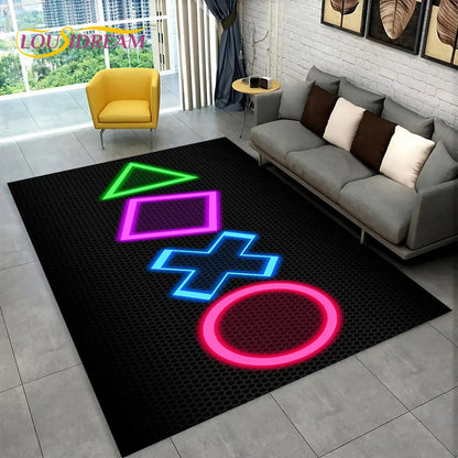 Rynx | Alex 3D Gamer Playmat Carpet - Large Non-Slip Carpet for Kids & Living Room