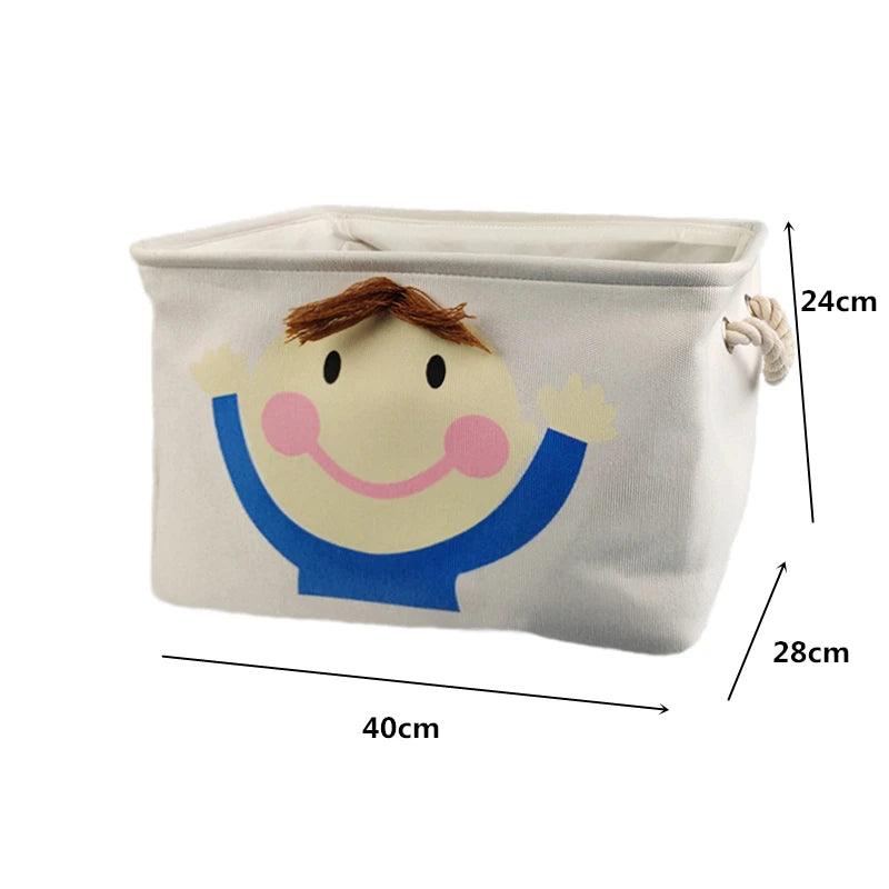 Rynx | Stylish collapsible storage basket made of canvas for children