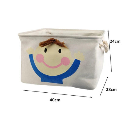 Rynx | Stylish collapsible storage basket made of canvas for children