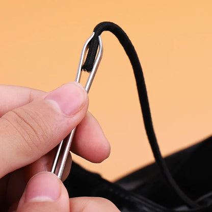 Rynx | Elastic Metal Drawstring Rope Threaders: DIY Sewing Accessories - Self-Locking Tweezer Clip for Elastic Cord Rope Threading