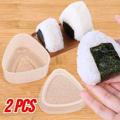Rynx | Triangular Sushi Maker Kit - DIY Onigiri Rice Ball Press and Mold for Japanese Bento Box Kitchen Tools