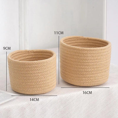 Rynx | Stylish hand-woven cotton rope basket for home organization and storage