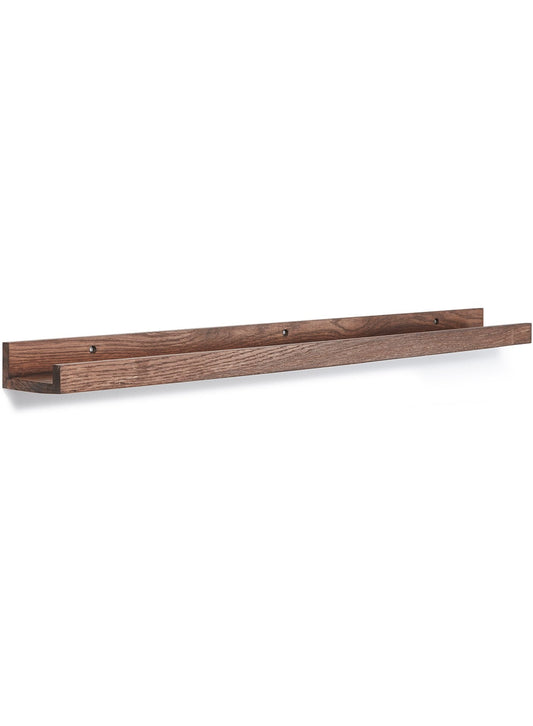 Rynx | Dark Oak Wall Shelf, 35 in | 89 cm